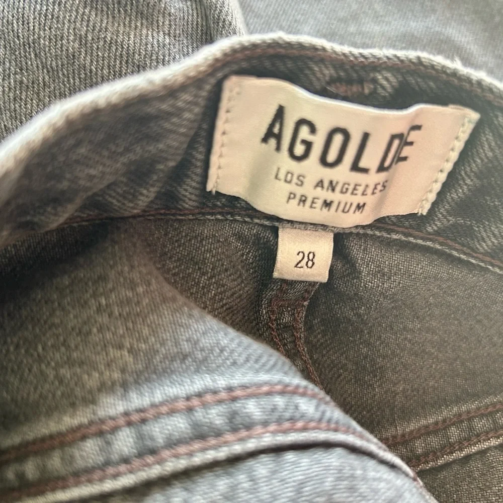 Agoldie Jamie jeans  Straight in Void washed black size 28 - Picture 7 of 12